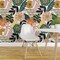 Peel & Stick Wallpaper 2FT Wide Boho Botanical Maximalist Monstera Palms Floral Jungle Custom Removable Wallpaper by Spoonflower